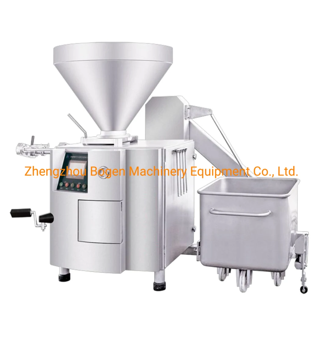 Vacuum Sausage Filler Vacuum Stuffer Sausage Making Machine Capacity 6000kg Per Hour