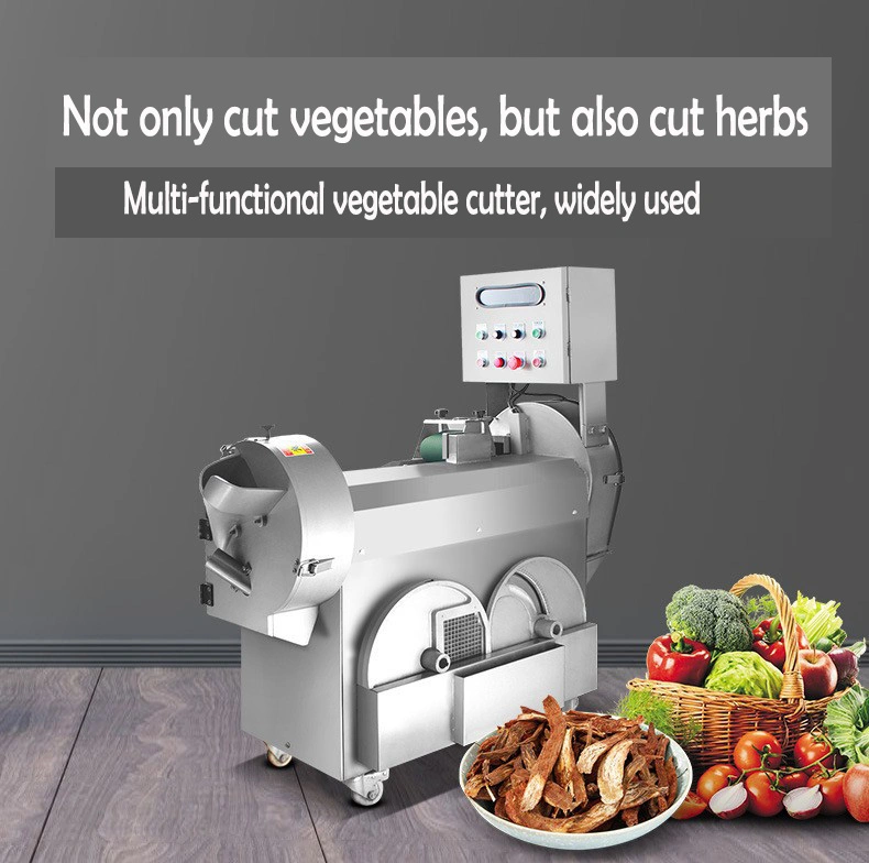 Kitchen Equipment Root Vegetable Cutting Dicing Machine Ginger Potato Slicing Chopper Machine