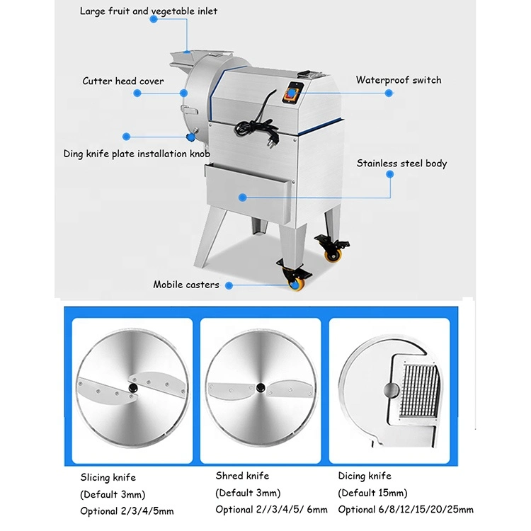 Commercial Electric Vegetable Cut Machine Vegetable Cutter Chopper Vegetable Cutting Machines