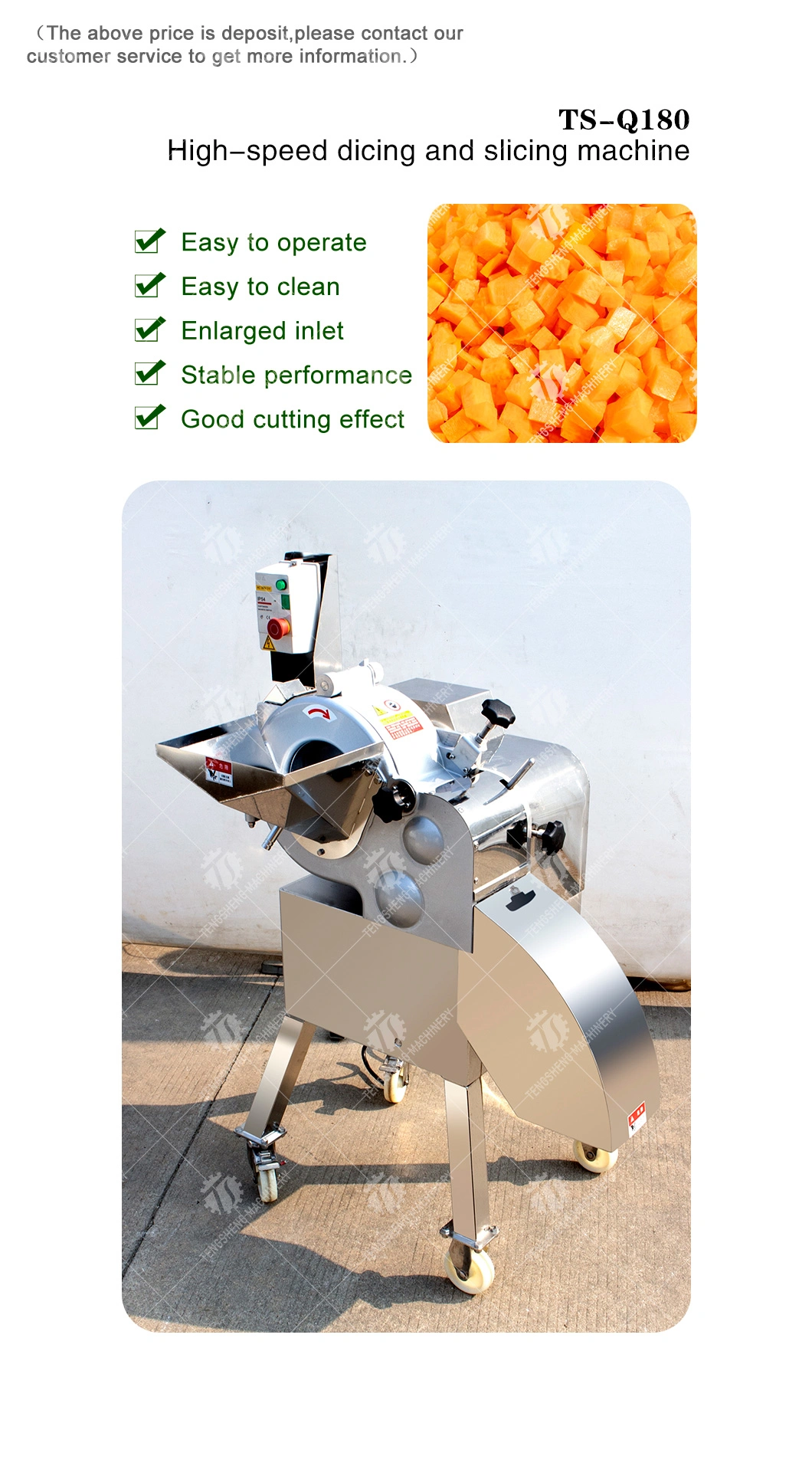 Potato Cutting Machine Vegetable Processing and Dicing Machine Vegetable Cutting Machine W